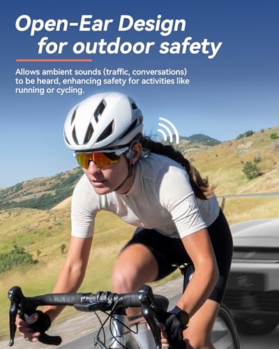 Voistek Bone Conduction Headphones with 32GB MP3 Player, IP68 Waterproof | Open-ear waterproof bone conduction headphones with 32GB MP3 player for running, cycling, swimming and phone-free workouts