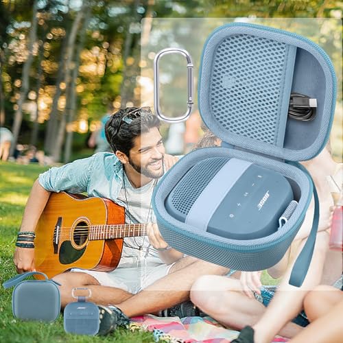 Aenllosi Case for Bose SoundLink Micro 2nd Gen Speaker, Blue Dusk | EVA case construction, Water-resistant design, Dust-resistant design, Protective case only - color: Blue Dusk, style: Hard Case for Bose SoundLink Micro 2nd Gen