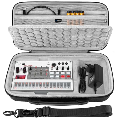 GEEKRIA Hard Shell Travel Case Compatible with Korg Volca Drum/Volca Keys/Volca Beats/Volca FM2 / Volca Sample 2 / Volca Bass Audio Sampler Carrying Bag (Dark Gray)