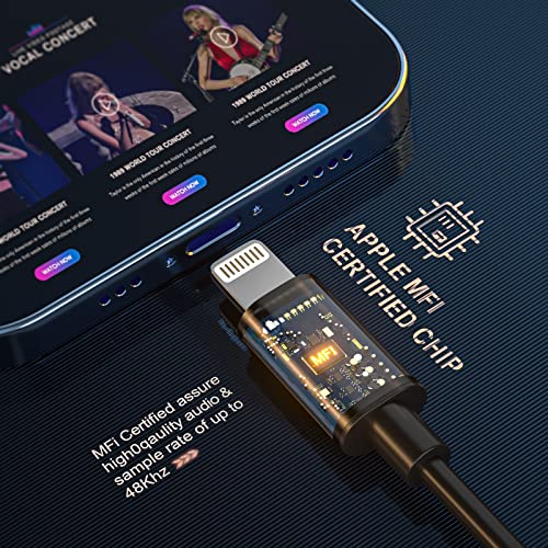 Lightning Headphones for iPhone 13 14 12 Pro Max MFi Certified Lightning Earbuds with Mic Noise Isolation Stereo Bass in-Ear Headphones Lightning Connector Wired Earphones for iPhone 11 XR SE