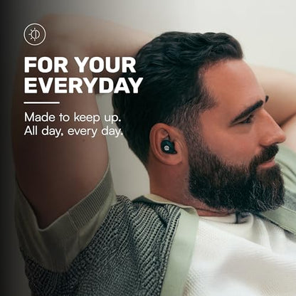 Raycon Everyday Earbuds Classic 2X Earbuds Bundle (Black & Blue) - Stereo Sound, Active Noise Canceling, in-Ear Bluetooth Headset True Wireless 32 Hours Playtime