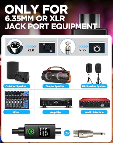 Bietrun XLR Wireless Microphone, UHF Dual Handheld Dynamic Metal Mic Set with Rechargeable Receiver, XLR to 1/4'' Adapter, for Karaoke, Church, Wedding, Party Singing(160 ft Range)(Auto Connect) - color: Grey Red with receiver