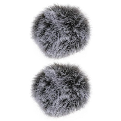 ECSiNG 2pcs Lavalier Microphone Furry Wind Muff Compatible with Diameter of 0.5-1.2cm Clip-on Lavalier Microphones (0.5cm) - size: 0.5-1.2cm