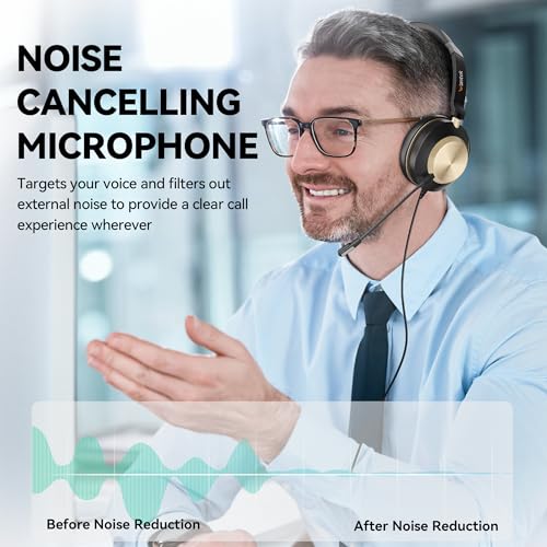 Wantek USB Headset with Microphone, Type-c/USB/3.5mm Jack 3-in-1 PC Headsets, Single Ear (Monaural) Headsets with Noise Cancelling and Volume Control for Call Centers, Skype, Zoom, Office,Business - style: 881