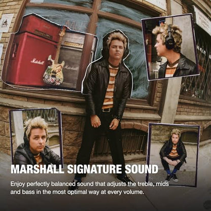 Marshall Monitor III A.N.C. Wireless Over-Ear Bluetooth Headphones - Active Noise Cancellation | 100+ Hr Playtime | Microphone for Calls | Lightweight, Foldable Design for Travel - Black - color: Black