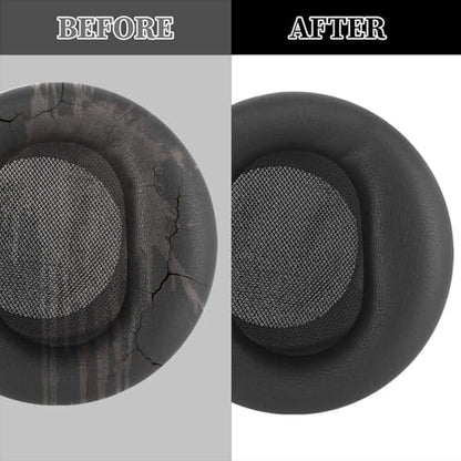 Aiivioll Replacement Ear Pads for Microsoft Surface 1/2 Headphones, Protein Leather Memory Sponge Ear Cushion Compatible Surface 1/2 Headphones，Headphone Accessories Ear Muff Repair Parts (Black) - color: Black