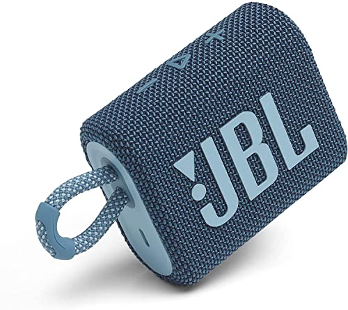 JBL GO 3 Waterproof Wireless Portable Bluetooth Speaker - Blue (Renewed) - color: Blue