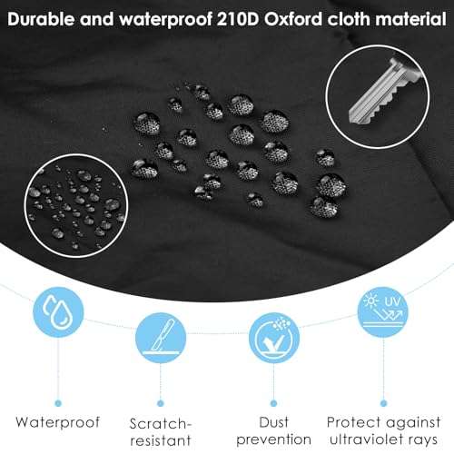 Speaker Cover, Outdoor Speaker Covers for PA/DJ Lightweight Powered Speaker, UV Protection Water Resistant Dustproof 210D Oxford Cloth Speaker Covers (2 PCS) (Black, 12 Inch) - size: 12 Inch