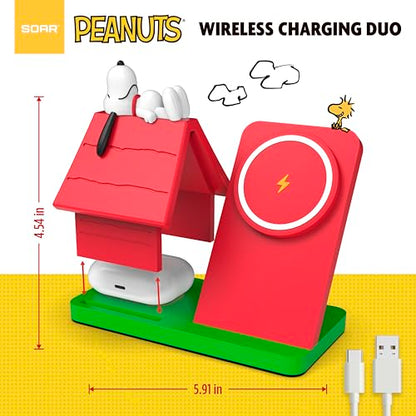 Peanuts Snoopy Wireless Charging Station- Red Dog House