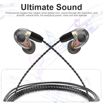 SE215 Cable Compatible with Shure SE215, SE215 PRO, SE315, SE425, SE425 PRO, SE535, SE846, AONIC 3, AONIC 4, AONIC 5 Earphone, MMCX Cable 3.5mm for PS4, PS5, Tablets, Laptops, Smartphones, 4ft