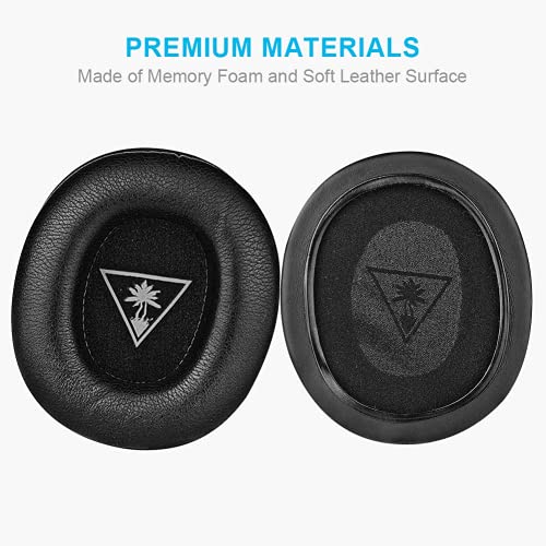 Ear Force XO Seven Ear Pads, Replacement Protein Leather Earpads for Turtle Beach XO 7, Recon 50 60P, Stealth 500 P X, 600 Gen 1, 350VR 400 420X 450 520 X12 300 Atlas Headphones (Not for XO7 Pro)