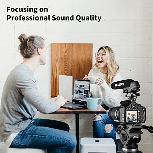 SGC-600 Universal Shotgun Mic for Camera & Phone, 3.5mm with Shock Mount | Universal 3.5mm Shotgun Mic fits Phones/DSLRs/Camcorders, Shock Mount & Windscreen Included, Ideal for Vlog & Recording