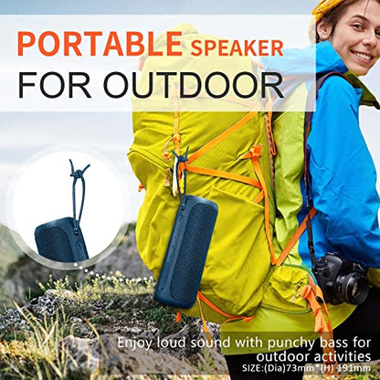 SOWO Portable Bluetooth Speaker, IPX7 Waterproof Wireless Bluetooth Speaker | Bassboom Technology, 25W Loud Stereo Sound, LED Light with TWS Pairing, 16H Playtime for Home and Outdoor -Blue - color: Blue