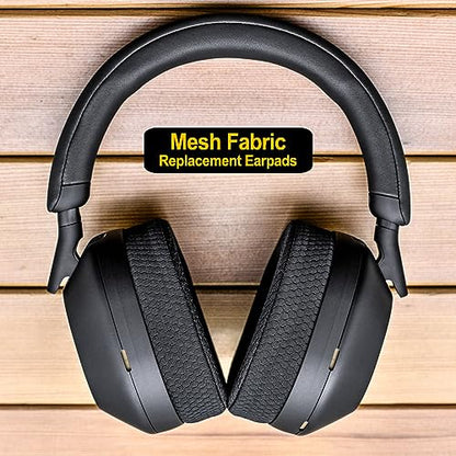 1000XM5 Earpads Compatible with WH-1000XM5 by LTYIVABHTTW - Noise Isolating Memory Foam, Added Thickness, Improved Durability & Sound Ear Cushion (Breathable Mesh)
