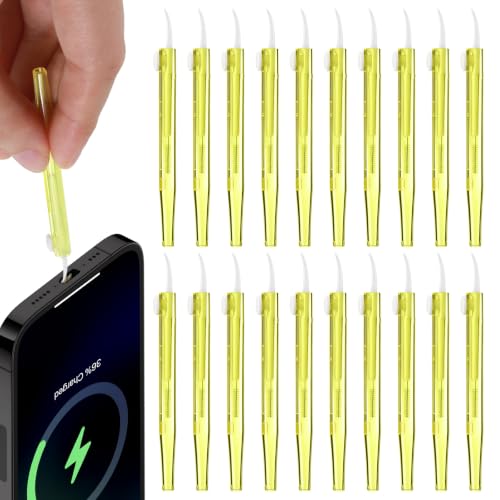 20Pc Cell Phone Cleaning Kit Dual Sided Charging Port Cleaner Brush | Anti Clogging Phone Port Cleaning Kit, Mini Brushes Cleaner, for Phone Speaker Receiver, Charging Port, Tablet Camera