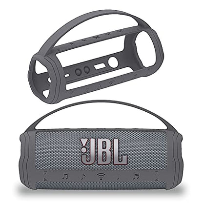 JCHPINE Silicone Cover Case for JBL Flip 6 Portable Bluetooth Speaker - color: Grey