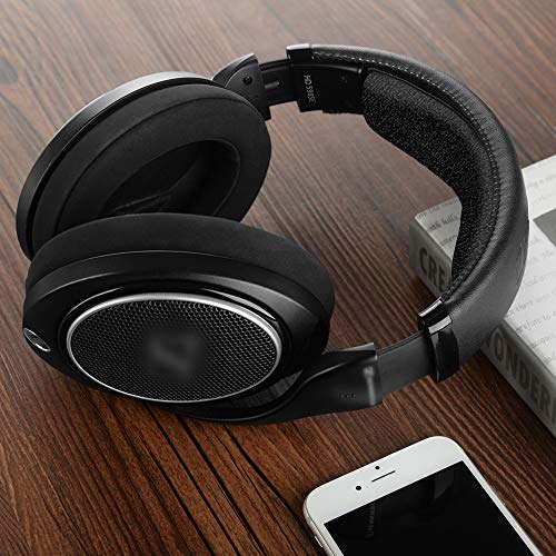 Geekria Velour Headband Pad Compatible with Sennheiser HD 598/ 598SE/ 598CS/ 595/569/ 559/558/ 555/518/ 515, Game ONE, PC360, PC373D Headphones, Replacement Band Repair Part (Black) - color: Black