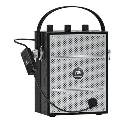 Bluetooth 5.3 Voice Amplifier with Wireless Microphone Headset S98 | Personal Wireless amplifier Mic for Teachers,40W Loudly Portable Megaphone Pa System for Classrooms,Speeches,Outdoors Indoors
