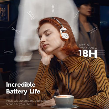 okcsc Classic Portable Headphones, Retro Style, Bluetooth Wireless Retro Headphones,Ultra Lightweight/All Day Playtime/Bullt-in Mic/40mm Class Composite Film/BT 5.3 & Wired Two Connection Modes Green - color: Green, size: Bluetooth