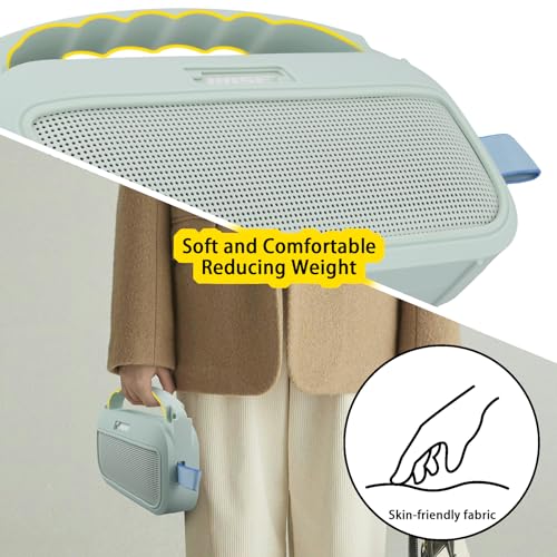 co2CREA Soft Silicone Case for Bose SoundLink Flex 2nd Gen, Mint | Skin-Friendly Handle, Adjustable Shoulder Strap, Crossbody Carrying, Aluminum Carabiner, Lightweight - color: Alphine Sage Case