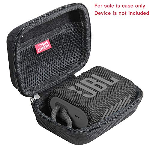 Hermitshell Hard Travel Case for JBL Go 3 Portable Bluetooth Speaker (Black) - color: Black, style: Case for JBL GO 3
