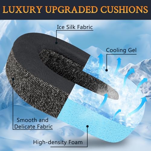 SOULWIT Cooling Earpads for Logitech Zone Vibe(100/125), G435 - Grey