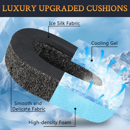 SOULWIT Cooling Earpads for Logitech Zone Vibe(100/125), G435 - Grey