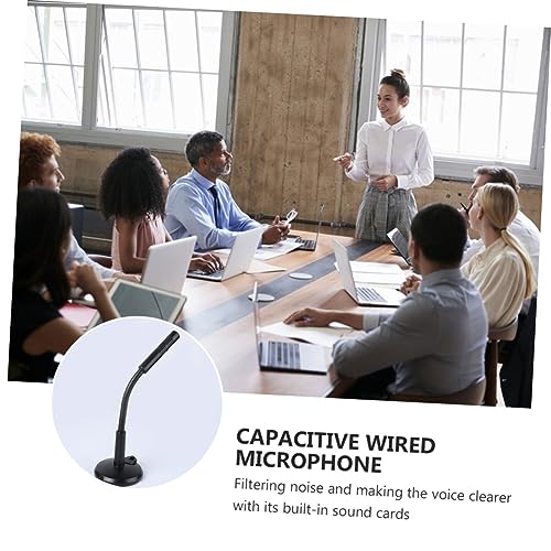 Toyvian USB Condenser Microphone for Gaming Streaming and Recording Desktop Cardioid Mic Mute Button and LED Indicator Plug and Play for Computers and Laptops