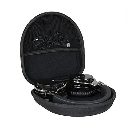 Hermitshell Hard Travel Case for Silensys E7 / PurelySound E7 / MOVSSOU E7 / COWIN E7 / Tapela E7 / Audonia E7 Active Noise Cancelling Bluetooth Headphones (Black) - color: Black