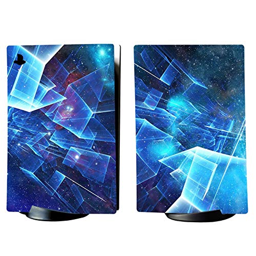 PlayVital Multidimensional Galaxy Full Set Skin Decal for ps5 Console Digital Edition, Sticker Vinyl Decal for ps5 Controller & Charging Station & Headset & Media Remote - color: Multidimensional Galaxy