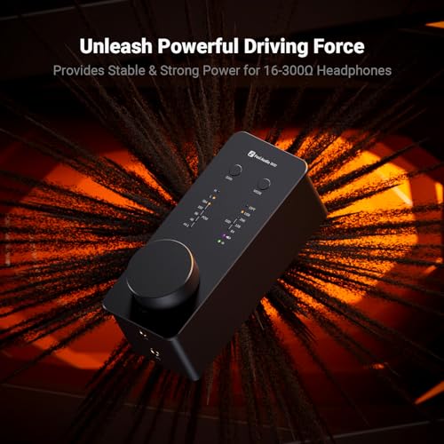 Fosi Audio SK02 DAC Amp Headphone Amplifier Desktop USB C to AUX Digital to Analog Audio Converter Adapter Preamp Optical to 3.5mm 4.4mm Balanced Combo for Home Audio System