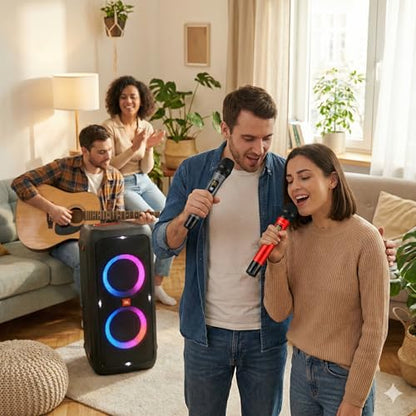 Bietrun UHF Wireless Microphone with 1/4'' Plug Rechargeable Receiver - color: Battery Red and Grey