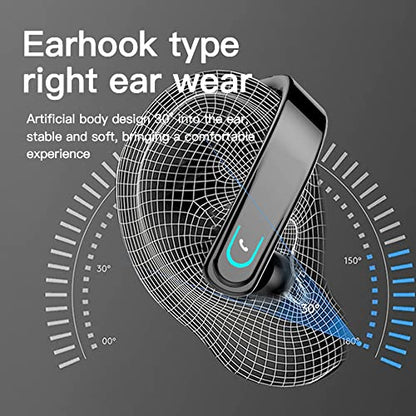 Uigsas Bluetooth Headset, Wireless Bluetooth Earpiece Handsfree Earphones with Microphone Headset 15hrs Working for Laptop Cell Phones Computer Trucker Driver