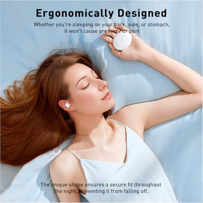 UYI Sleep Headphones, Wireless Sleep Earbuds for Side Sleepers, Mini Invisible Earbuds for Sleeping, Ultra-Thin Bluetooth 5.4, Comfortable Fit (White)