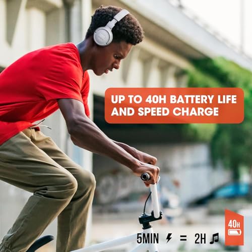 JBL Tune 510BT: Wireless Bluetooth On-Ear Headphones with Purebass Sound - with Cleaning Cloth (Rose, Standard), JBLT510BT-Black-Cloth - color: Rose