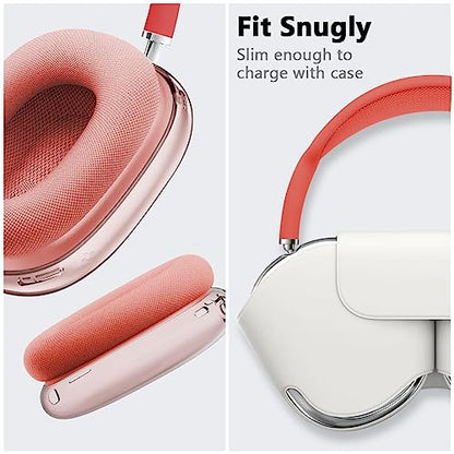Ainiv Protective Case Compatible with Airpods Max, 2 Pack, Clear Pink - color: Clear Pink
