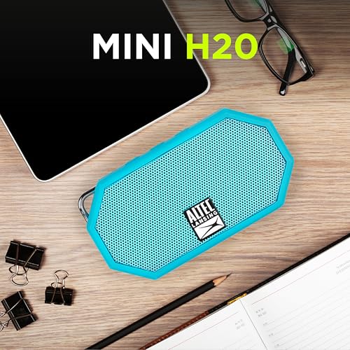 Altec Lansing Mini H2O - Waterproof Bluetooth Speaker, IP67 Certified & Floats in Water, Compact & Portable Speaker for Hiking, Camping, Pool, and Beach,Aqua - color: Aqua