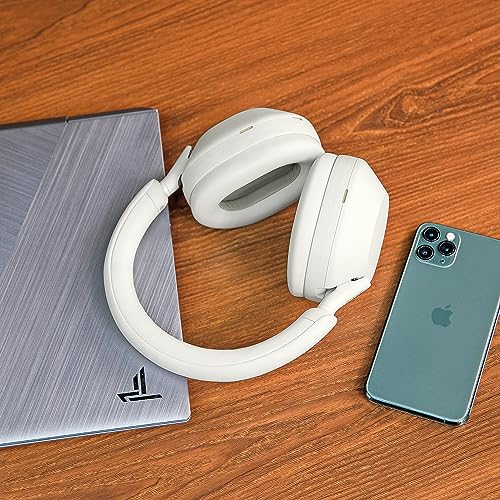 WC PadZ XM5 - Premium Replacement Earpads Compatible with Sony WH-1000XM5 | Made by Wicked Cushions | Soft PU Leather, Extra Thick, Noise-Isolating Memory Foam | Silver - color: Silver