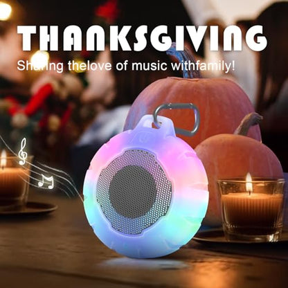 HEYSONG Waterproof Shower Bluetooth Speaker, Durable & Portable with Clear Sound, Ideal for Shower, Pool, Beach & Kayaking – Great Gift for All Ages - color: Transparent