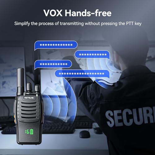Retevis H777H Two Way Radios Rechargeable, Compact Walkie Talkie (20 Pack) | Business FRS Radios for School, Events, Intuitive Power Channel Display, USB-C, Emergency Alarm, Flashlight, Ready to Use
