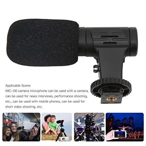 VBESTLIFE Universal 3.5mm Mobile Phone & Camcorder Camera Video Mic for Live Conference & Vlog