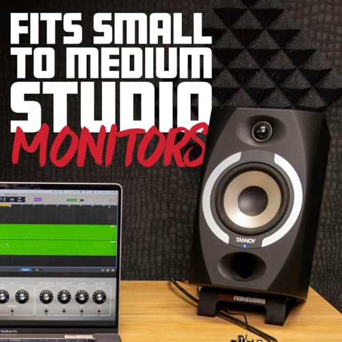 Gator Frameworks Desktop Wedge Stands for Small to Medium-Size Computer Speakers & Studio Monitors – Set of 2 (GFW-SPKSTMNDSK-WDG) - style: Wedge Style