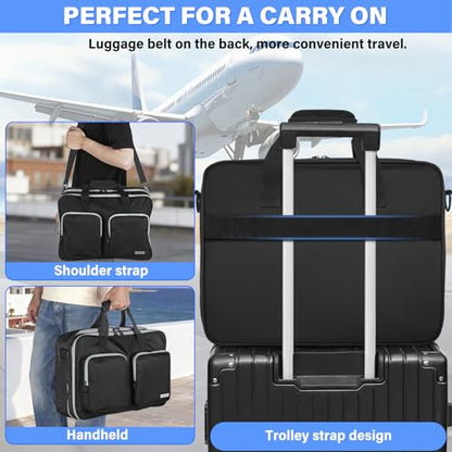 AKOZLIN Full Padded Carrying Travel Bag Compatible with PS5/PS5 Pro Console Monitor,Headset,Game,Charger & Accessories Storage Case [Video Game]