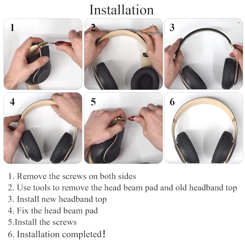 Studio Pro Replacement Headband & Hinge Replacement for Beats Studio Pro Headphone,Durable Repair Kit Replacement Parts Set(Navy)