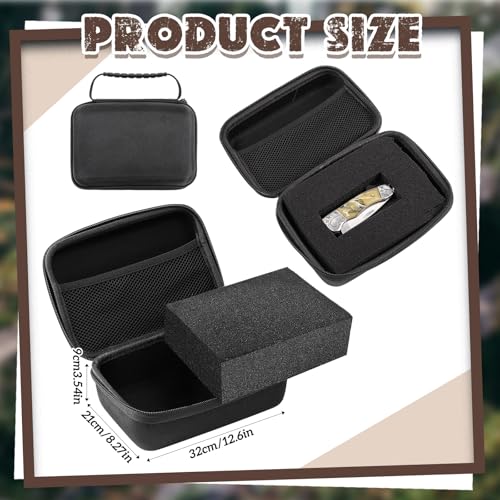 Relaxweex Hard Case with Foam, 12.6 X 8.27 X 3.5 Inch, Black | EVA Waterproof Shockproof Case, Customizable Foam for Camera Electronics Instruments, Digital Products, with Knife - color: Black, size: 12.6 x 8.27 x 3.5 Inch