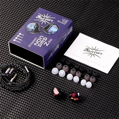 Linsoul Kiwi Ears Cadenza 10mm Beryllium Dynamic Driver IEMs, Red | with 3D-Printed Shell, Audiophile Sound Balance, Detachable 0.78 2pin 3.5mm IEM Cable for Music Enthusiasts Musicians - color: Red