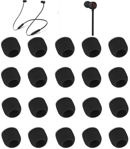 Zotech Replacement Earbud Tips for Beats Flex Earbuds, 10 Pairs Extra Small Kids Sizes, Soft Silicone, Black