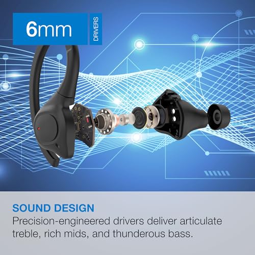 iLive IPX7 Waterproof True Wireless Earbuds w/Rechargeable Case, IAEBTW53B