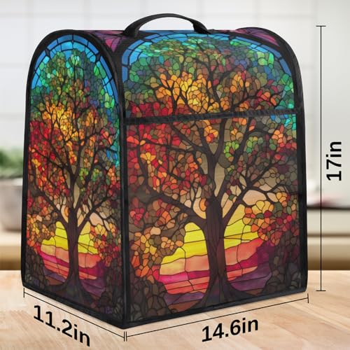 Kitchen Aid Mixer Cover Compatible with 6-8 Quarts Glowing Tree of Life Stand Mixer Cover Dust Cover with Zipper Pocket Kitchen Aid Mixer Accessories Kitchen Appliance Organizer Bag - color: Tree of live