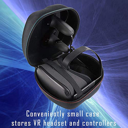 Deco Gear Compact All-in-One Hard Carrying Case for Oculus Quest 2 VR Headset and Controllers
